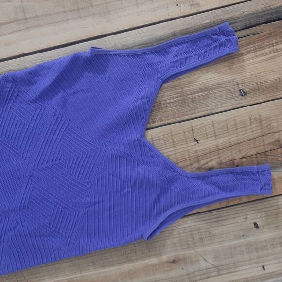 bebe Royal Blue Textured Midi Dress - Picture 3 of 5